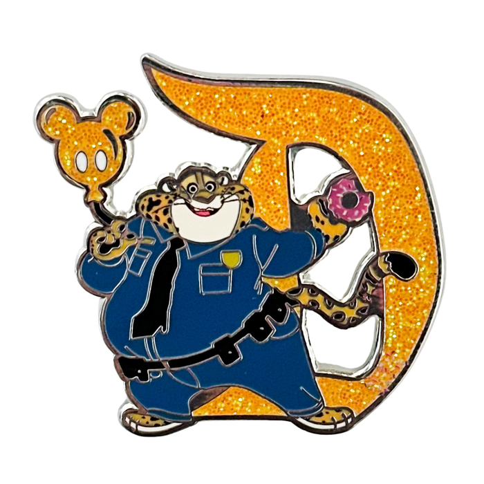 Donut Loving Cheetah D Pin